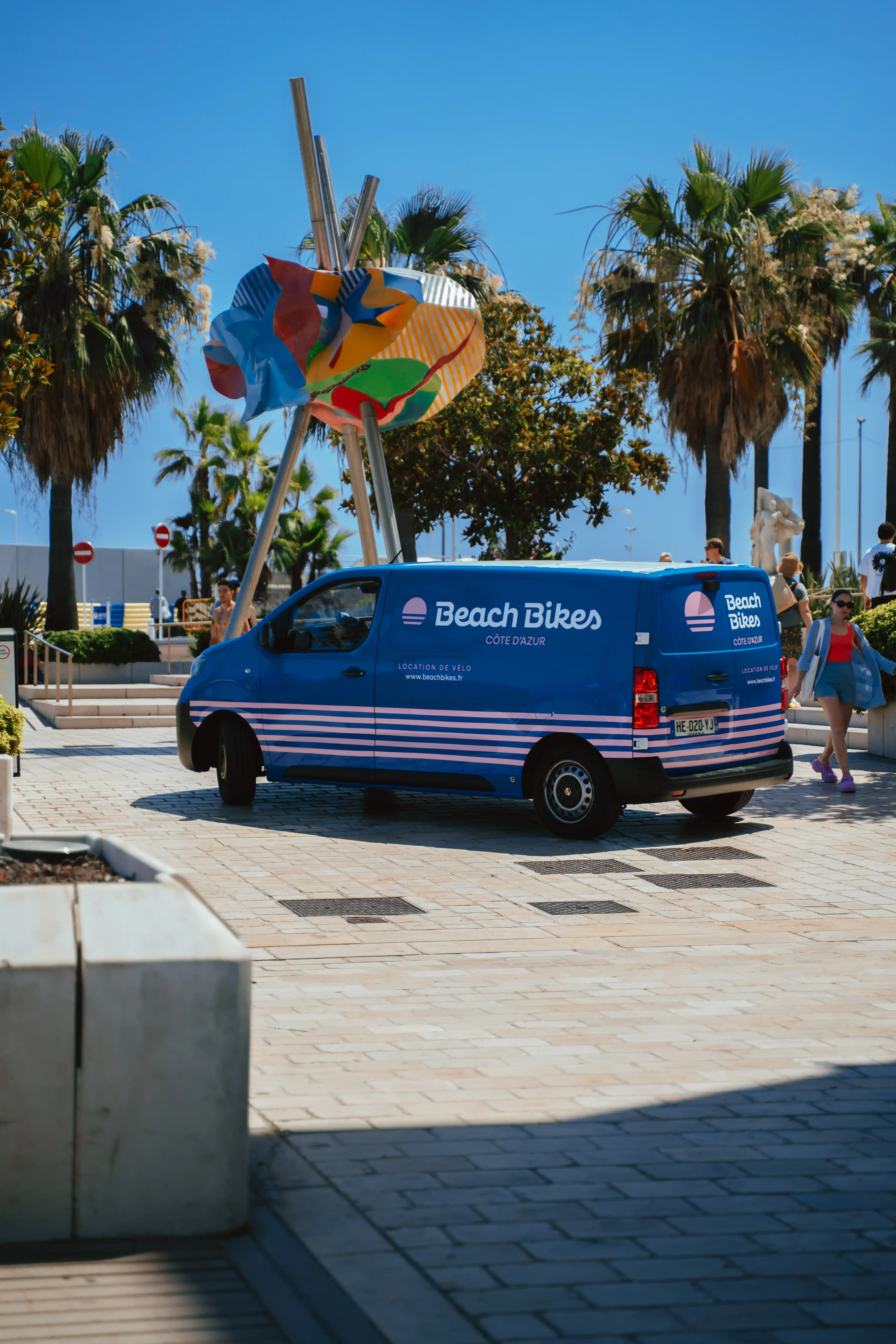 livraison velo camion beach bikes cote azur